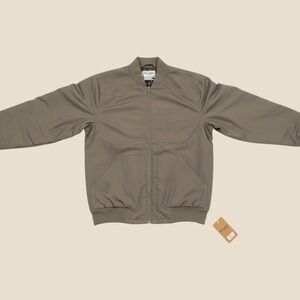 Outlander by Craft + Flow men's bomber jacket khaki weather-resistant shell NWT